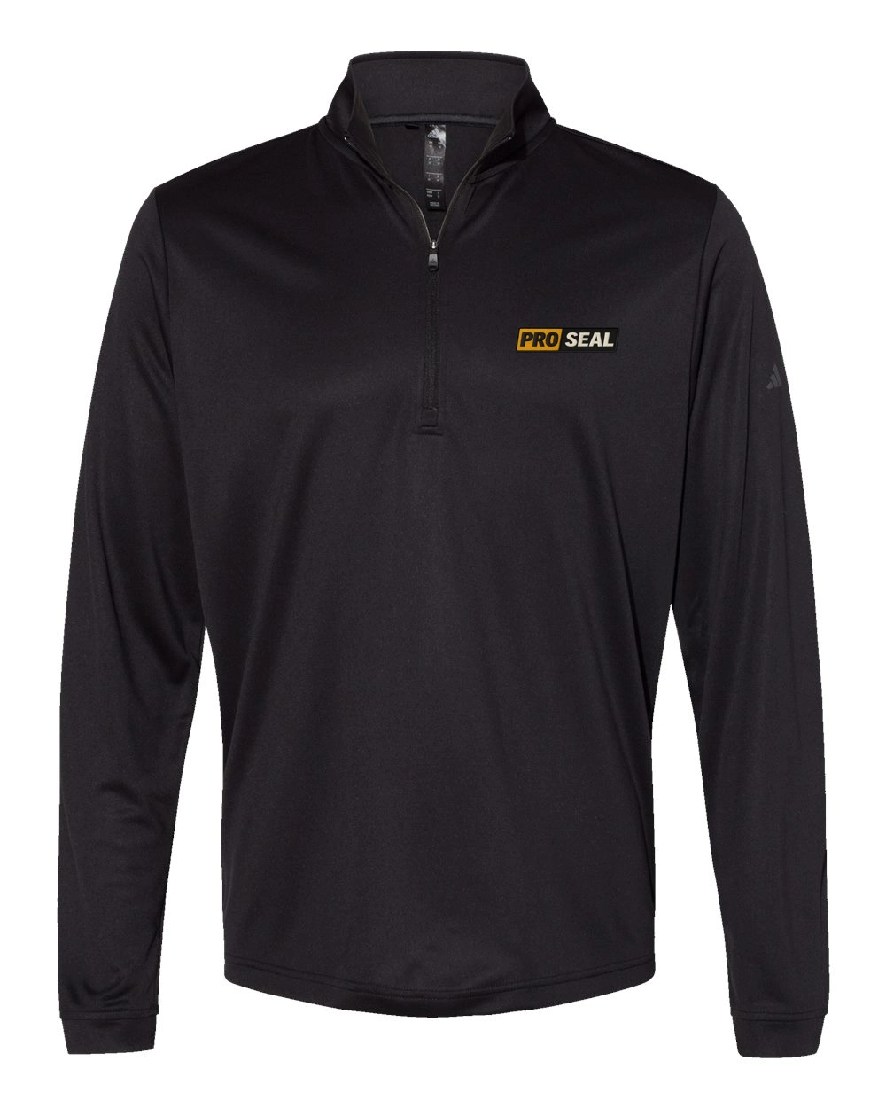 Color Image for A401 - Adidas - Lightweight Quarter-Zip Pullover - Black - Proseal - 3 Color - D