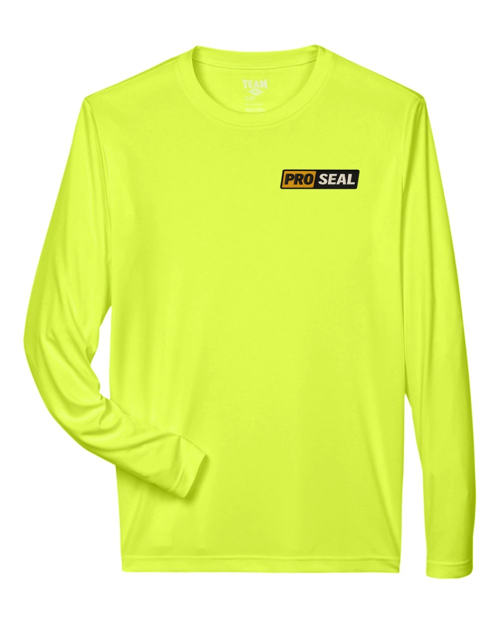 Color Image for TT11L - Team 365 Men's Zone Performance Long Sleeve T-Shirt - Safety Yellow - Proseal - 3 Color - D