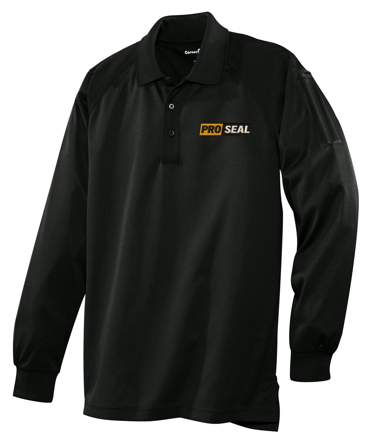 Color Image for CS410LS - CornerStone® Select Long Sleeve Snag-Proof Tactical Polo - Black - Proseal - 3 Color - D