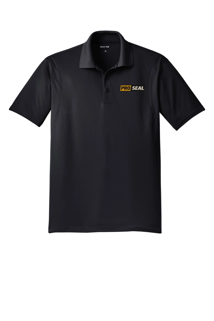 Color Image for TST650 - Sport-Tek® Tall Micropique Sport-Wick® Polo - Black - Proseal - 3 Color - E