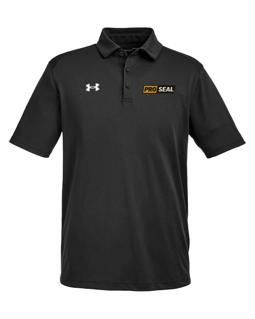 Color Image for 1370399 - Under Armour Men's Tech™ Polo - Black/ White - Proseal - 3 Color - E