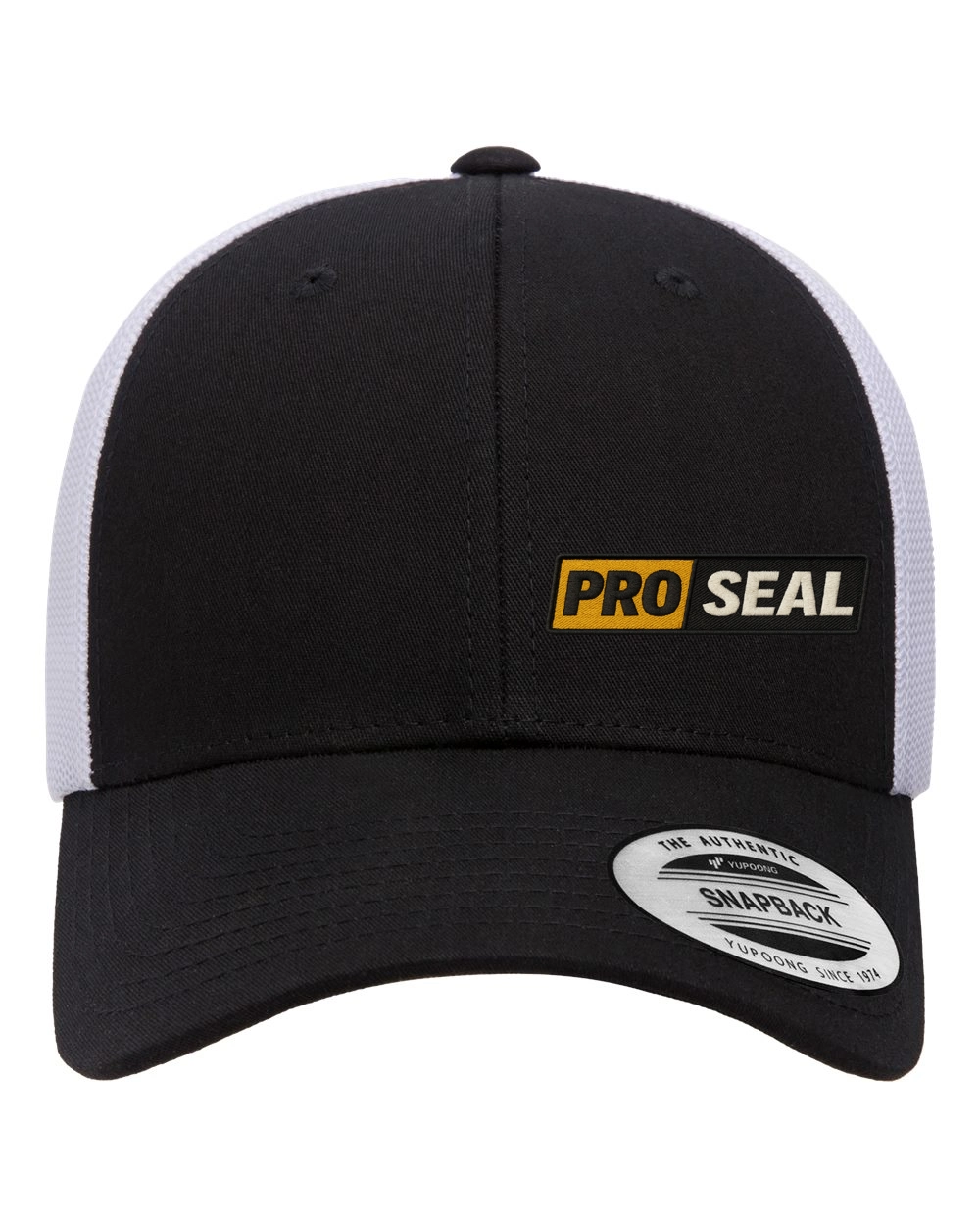 Color Image for 6601 - YP Classics Elite Cap - Black/ White - Proseal - 3 Color - E