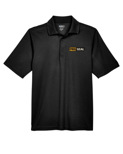 Color Image for 88181 - Core 365 Men's Origin Performance Piqué Polo - Black - Proseal - 3 Color - E