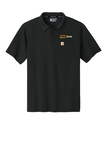 Color Image for CT106880  - Carhartt Force® Snag-Resistant Pocket Polo - Black - Proseal - 3 Color - E