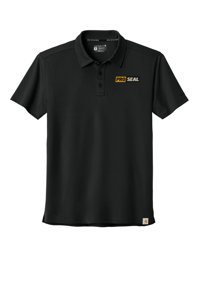 Color Image for CT106899 - Carhartt Force® Sun Defender™ Polo - Black - Proseal - 3 Color - E