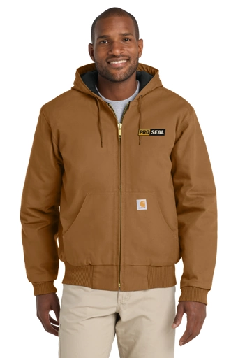 Color Image for CT106677 - Carhartt® Quilted-Flannel-Lined Duck Active Jac - Carhartt Brown - Proseal - 3 Color - E