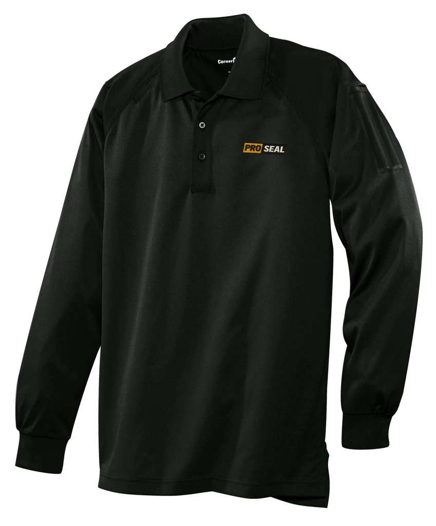 Color Image for CS410LS - CornerStone® Select Long Sleeve Snag-Proof Tactical Polo - Black - Proseal - 3 Color - E