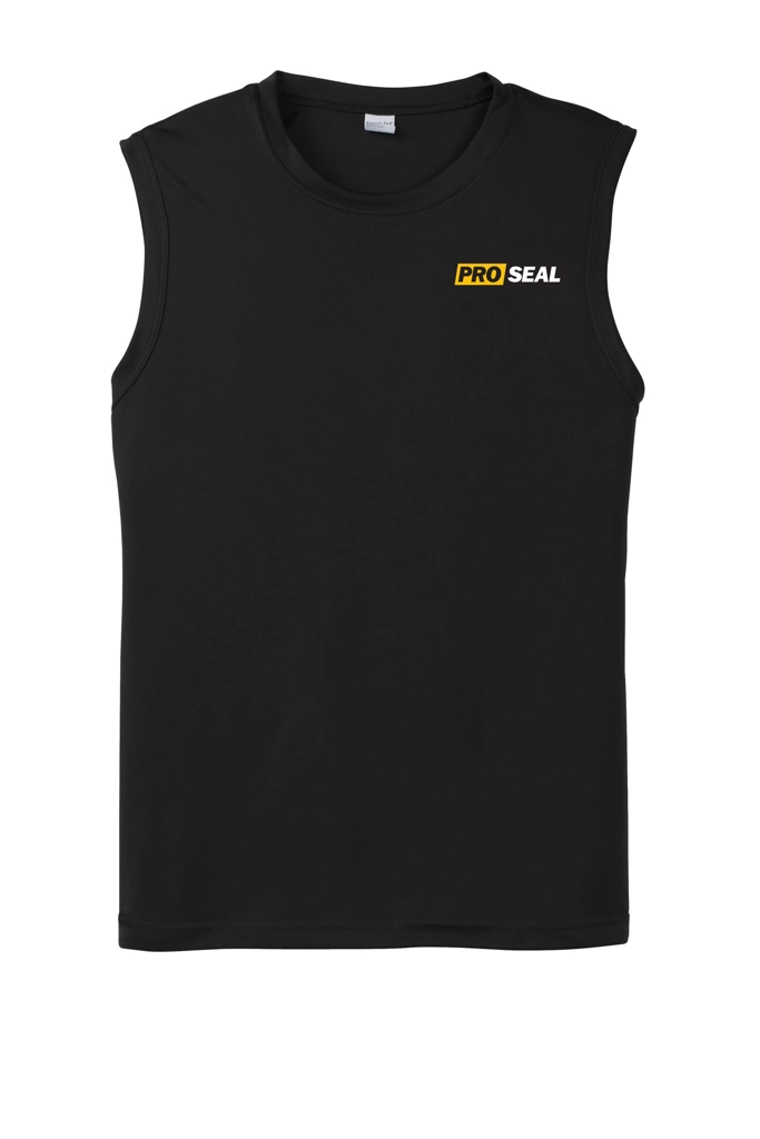 Color Image for ST352 - Sport-Tek® Sleeveless PosiCharge® Competitor™ Tee - Black - Proseal - 3 Color - D