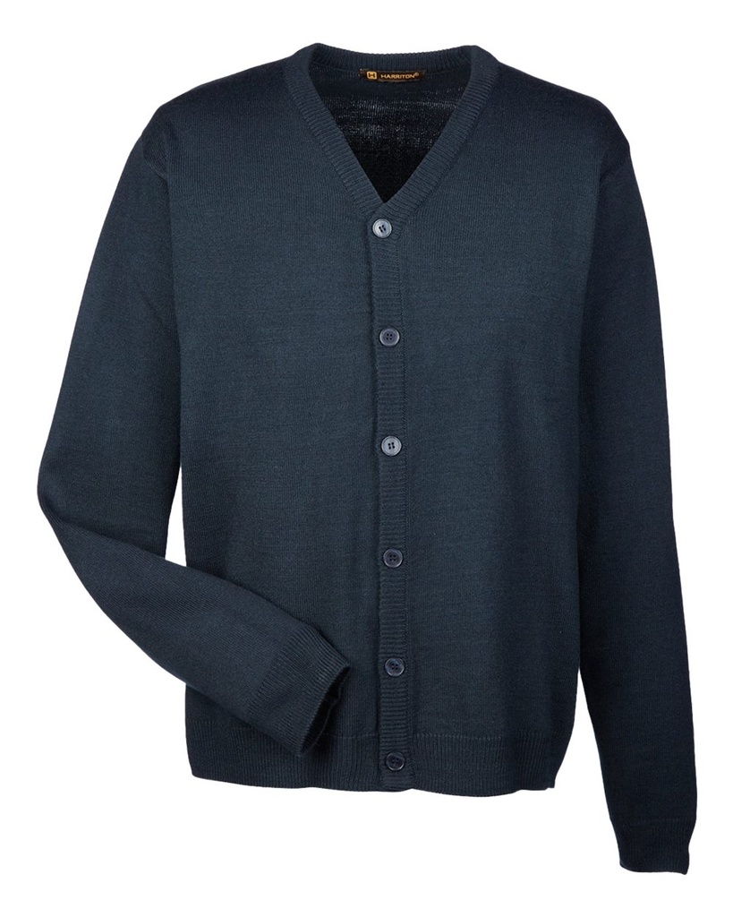 M425 - Harriton Men's Pilbloc™ V-Neck Button Cardigan Sweater