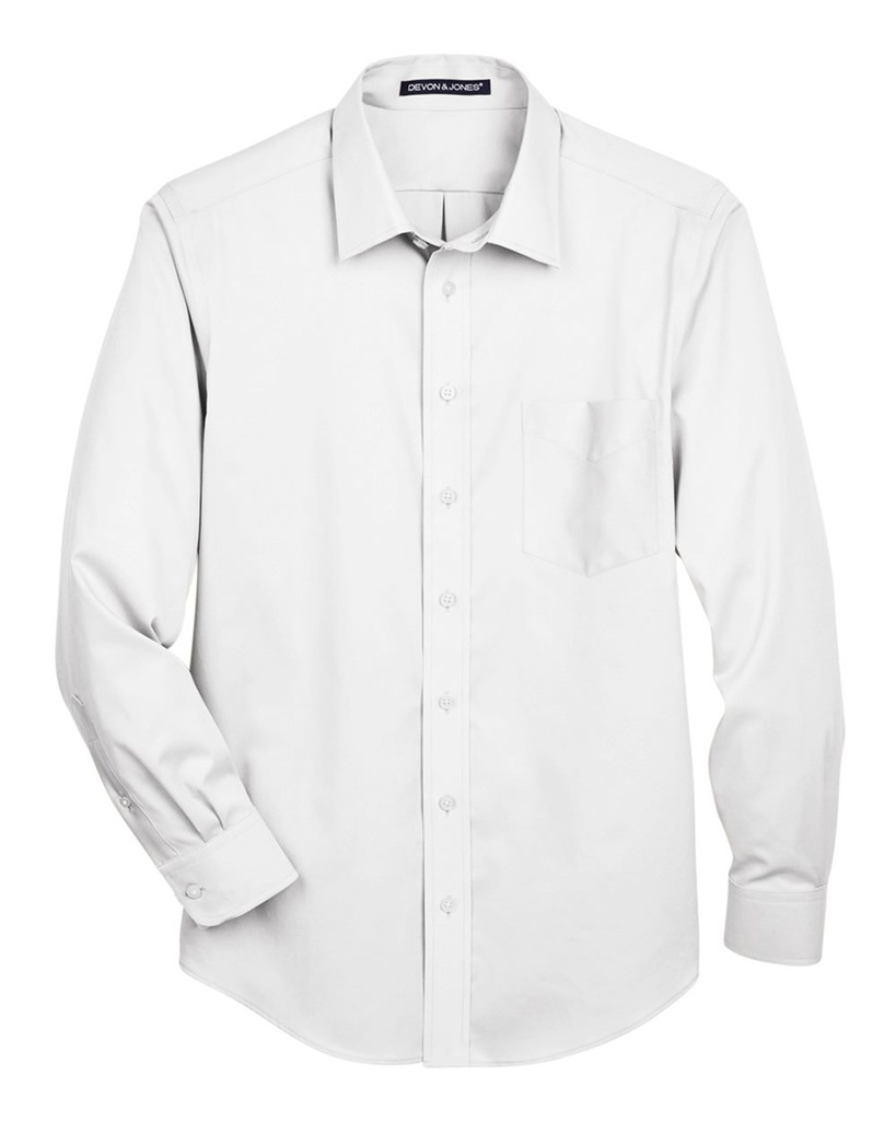 DG530 - Devon & Jones Men's Crown Collection® Solid Stretch Twill Woven Dress Shirt