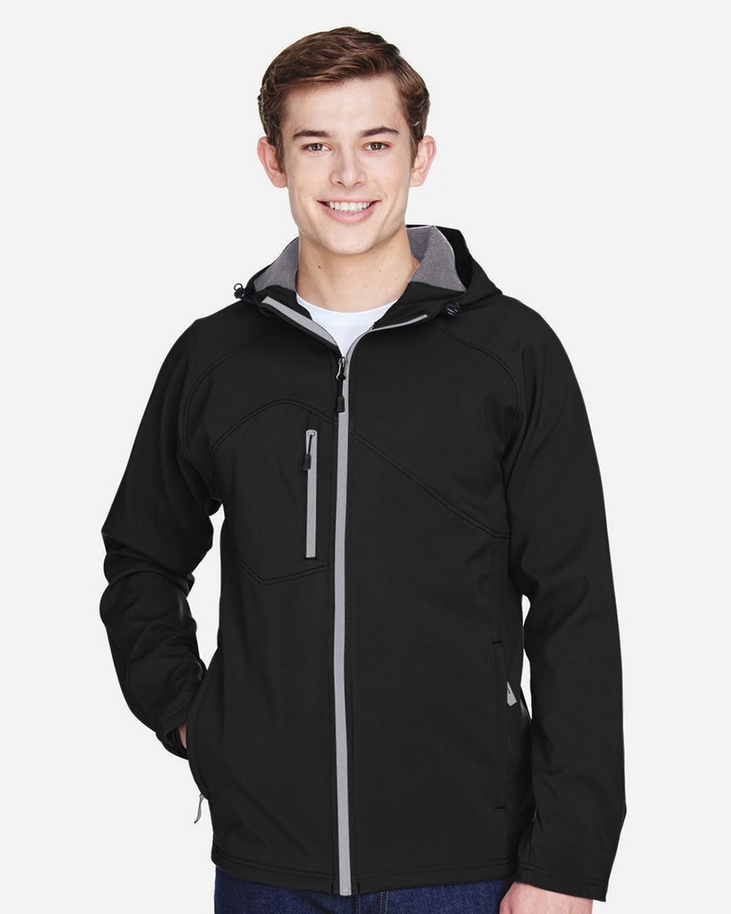 88166 - North End Men's Prospect Two-Layer Fleece Bonded Soft Shell Hooded Jacket