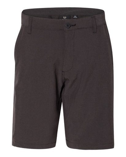 9820 -Burnside Men's Hybrid Stretch Shorts  (30, Black Heather)