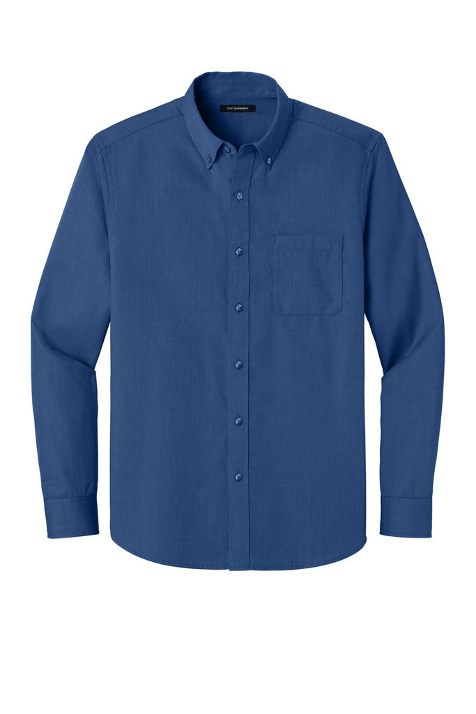 W816 Port Authority® Long Sleeve Nailhead Easy Care Shirt
