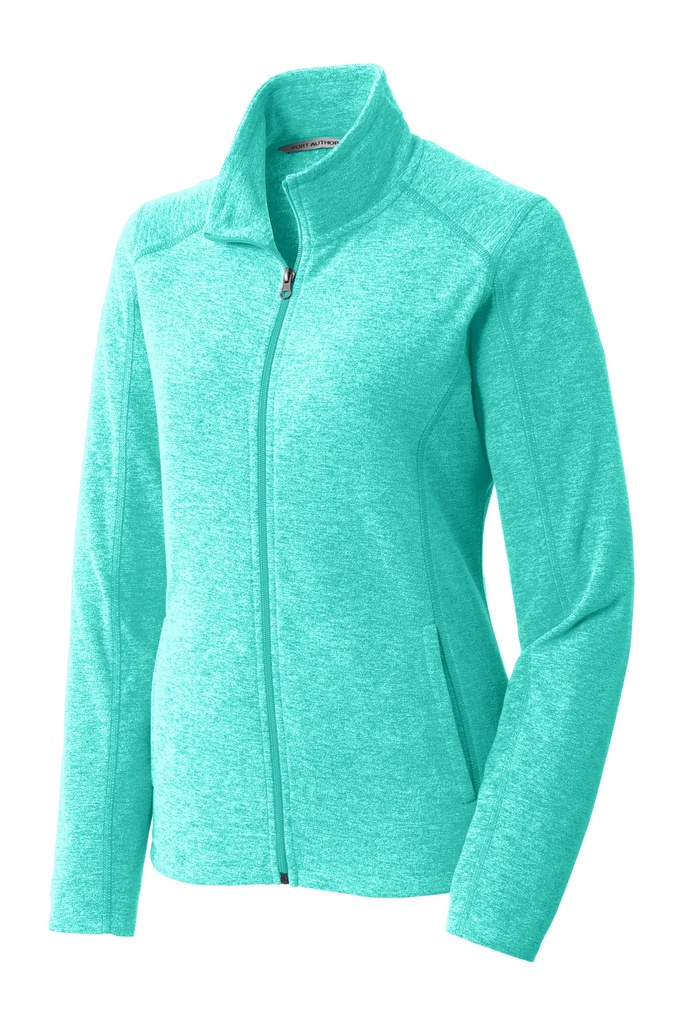 L235 - Port Authority® Women's Heather Microfleece Full-Zip Jacket